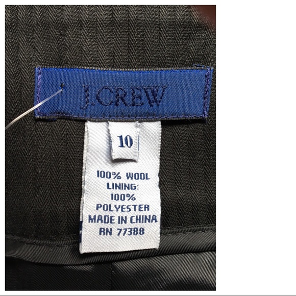 J. CREW Black Wool Pencil Skirt - 10 - Picture 4 of 5